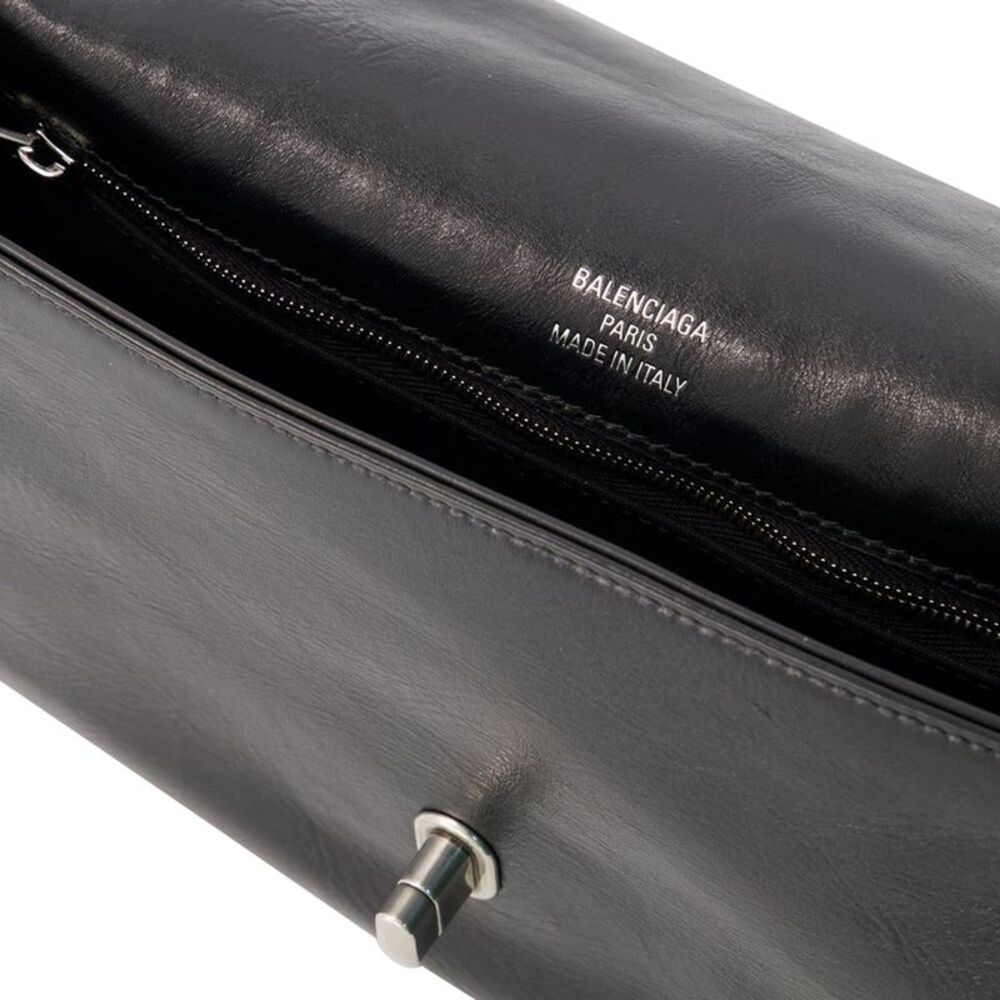 Bb Soft Flap Bag - Balenciaga - Leather - Black - Picture 4 of 4